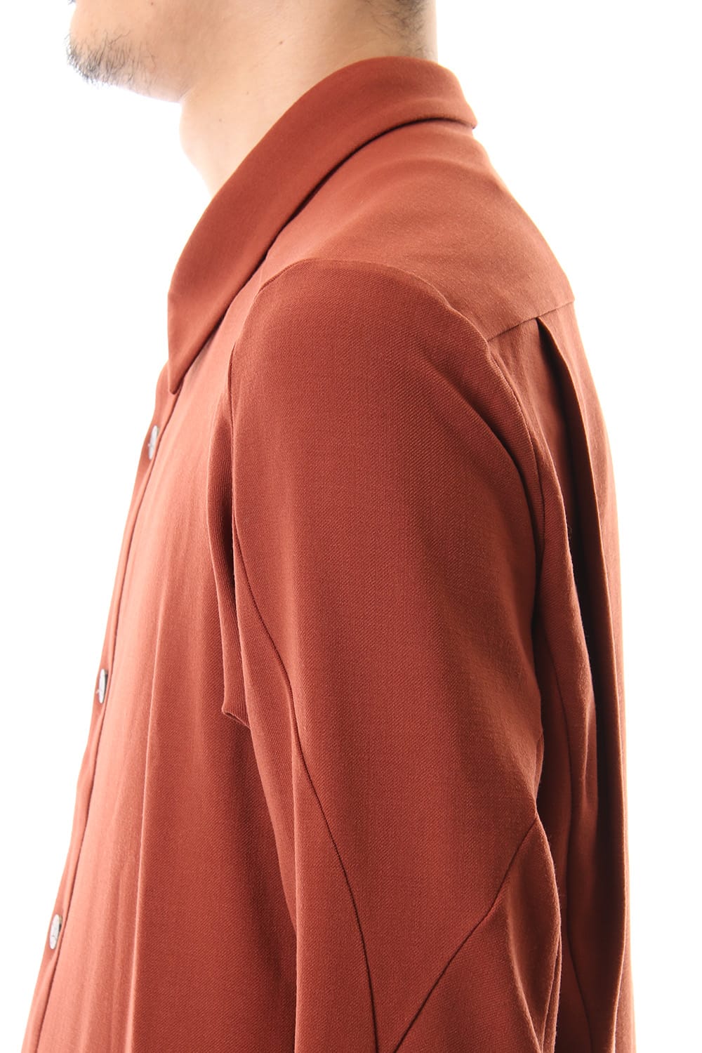 Shirt virgin wool 4way stretch Red Cray