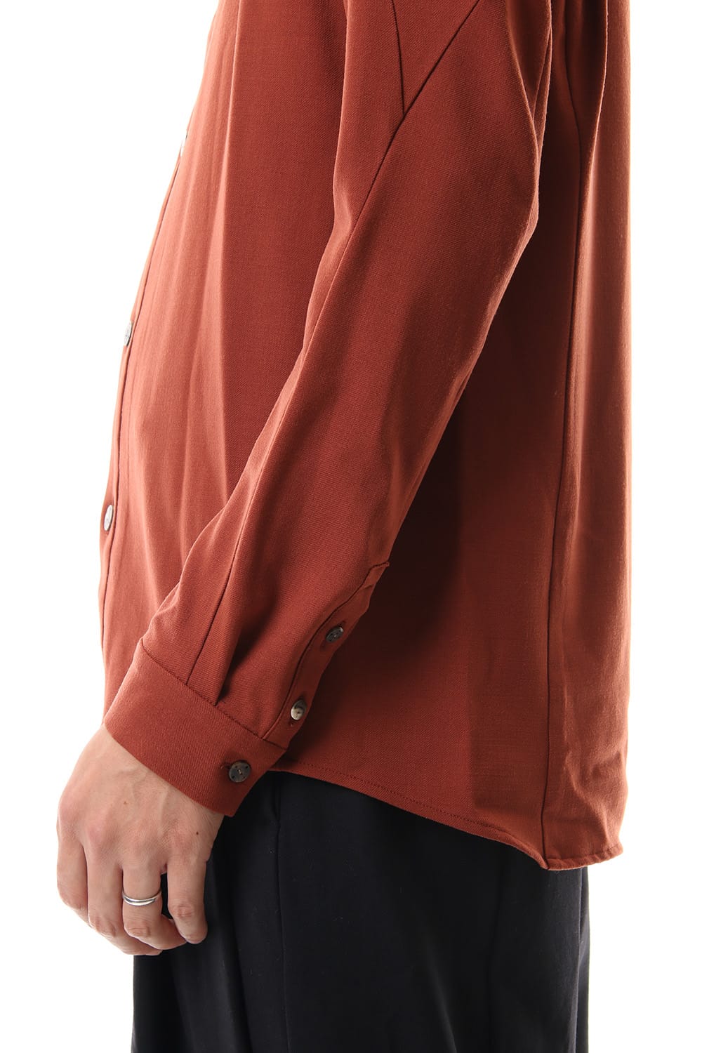 Shirt virgin wool 4way stretch Red Cray