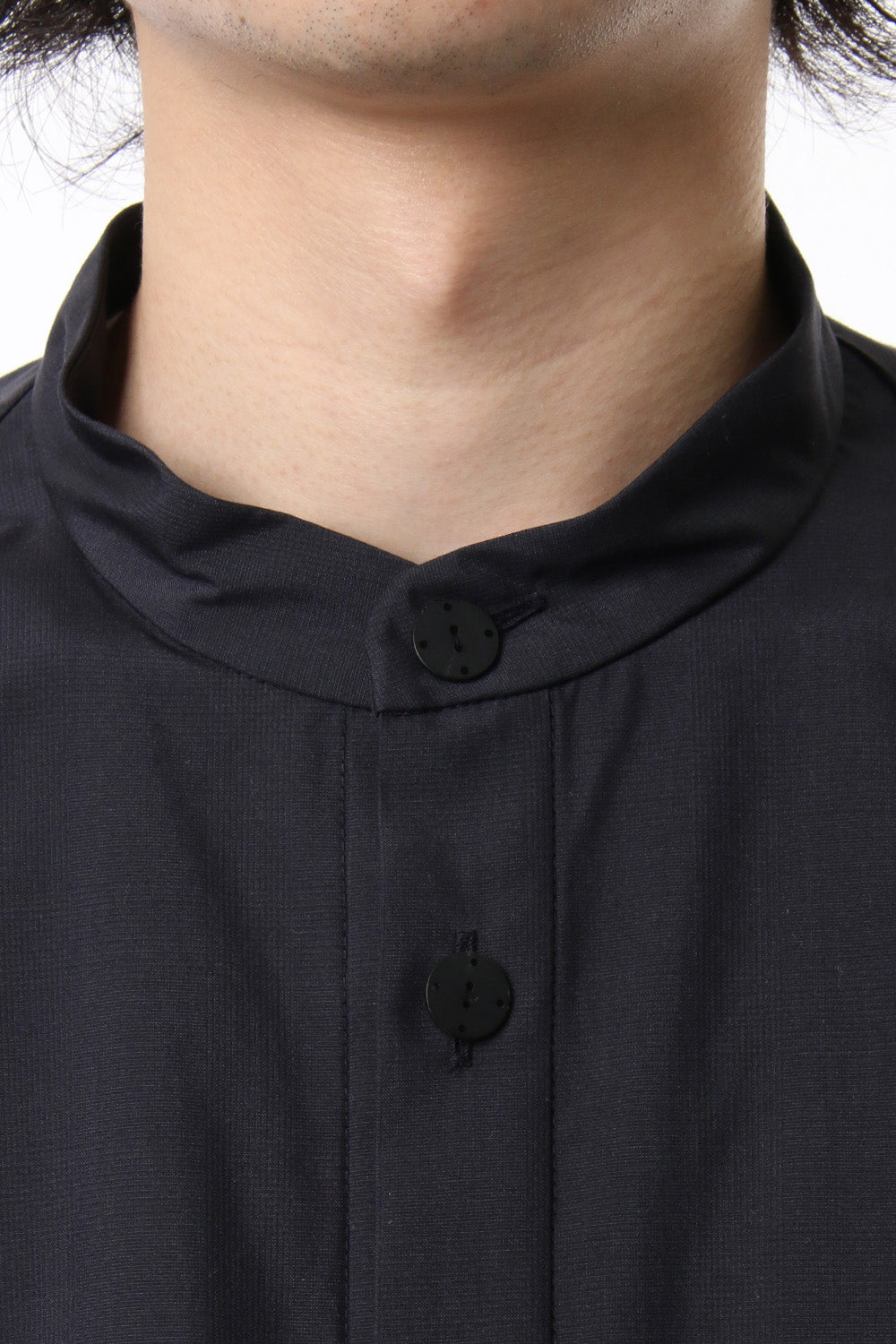 Short sleeve shirt Virgin wool silk - Blue