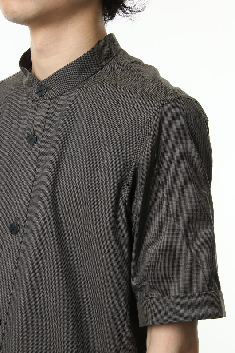 Short sleeve shirt Virgin wool silk - Gray