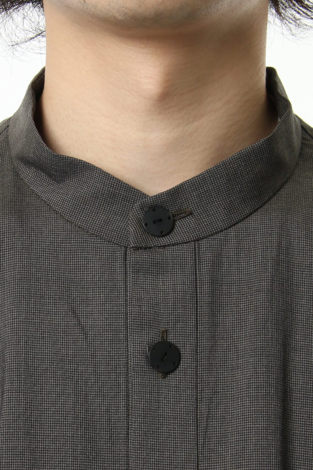 Short sleeve shirt Virgin wool silk - Gray