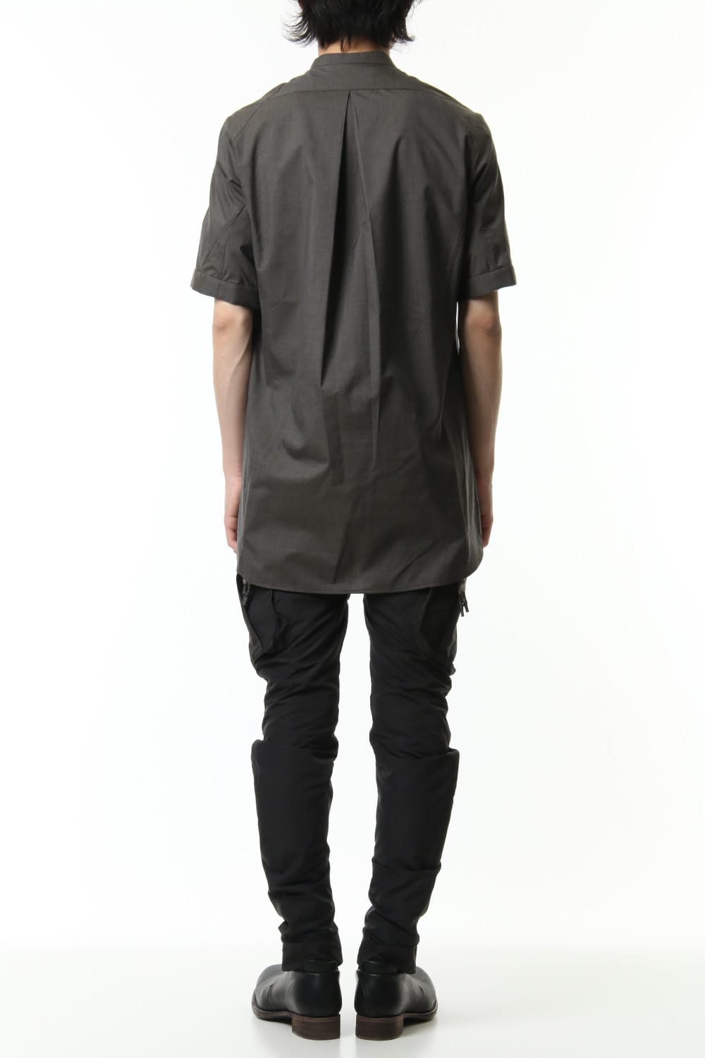 Short sleeve shirt Virgin wool silk - Gray