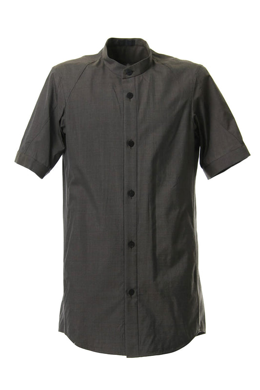 Short sleeve shirt Virgin wool silk - Gray