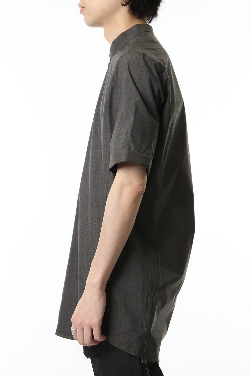 Short sleeve shirt Virgin wool silk - Gray