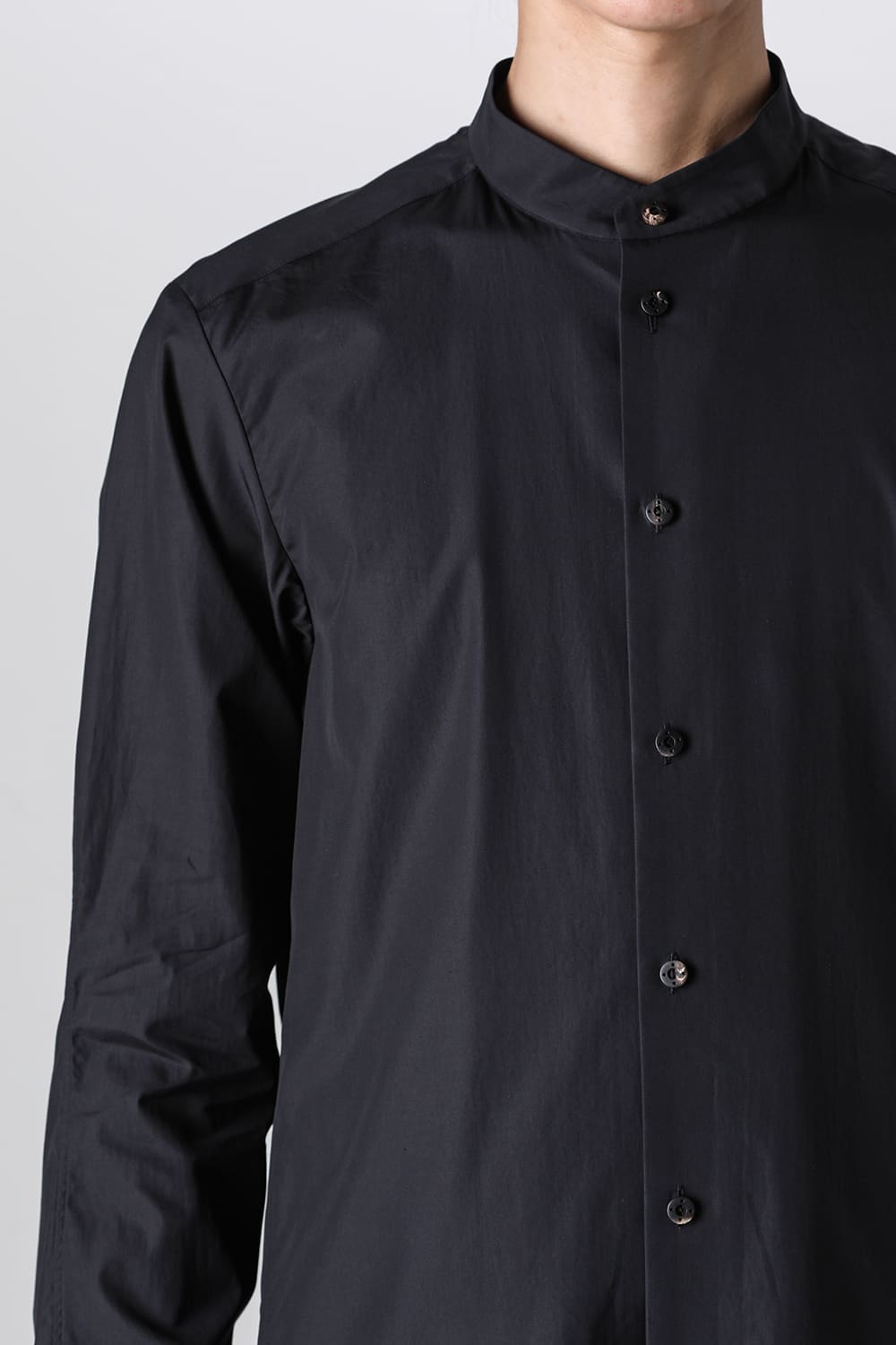 シャツ 170/2 スビン コットン ブラック