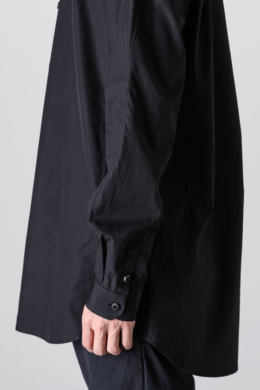 シャツ 170/2 スビン コットン ブラック