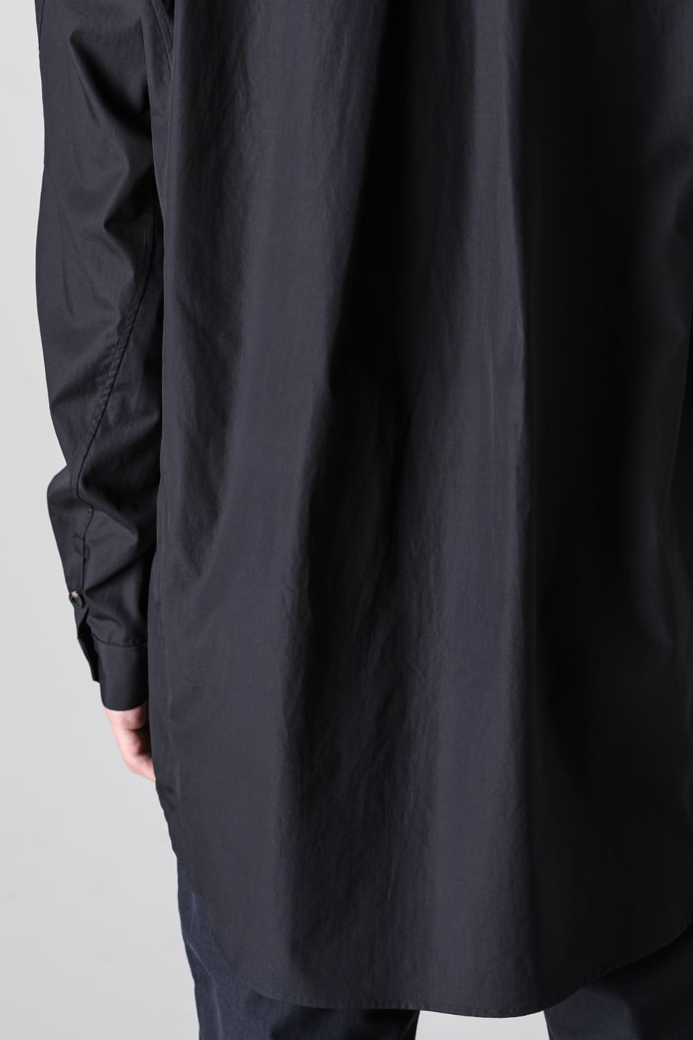 シャツ 170/2 スビン コットン ブラック