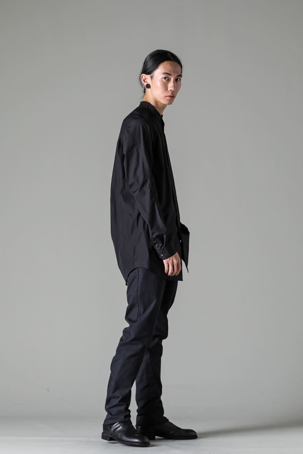 シャツ 170/2 スビン コットン ブラック