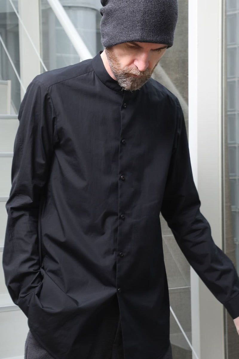 シャツ 170/2 スビン コットン ブラック