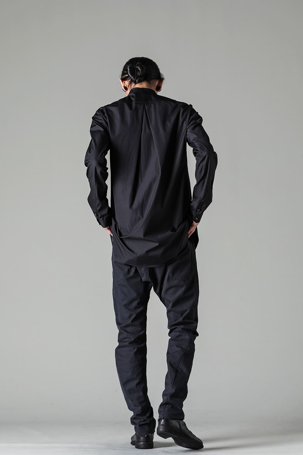 シャツ 170/2 スビン コットン ブラック