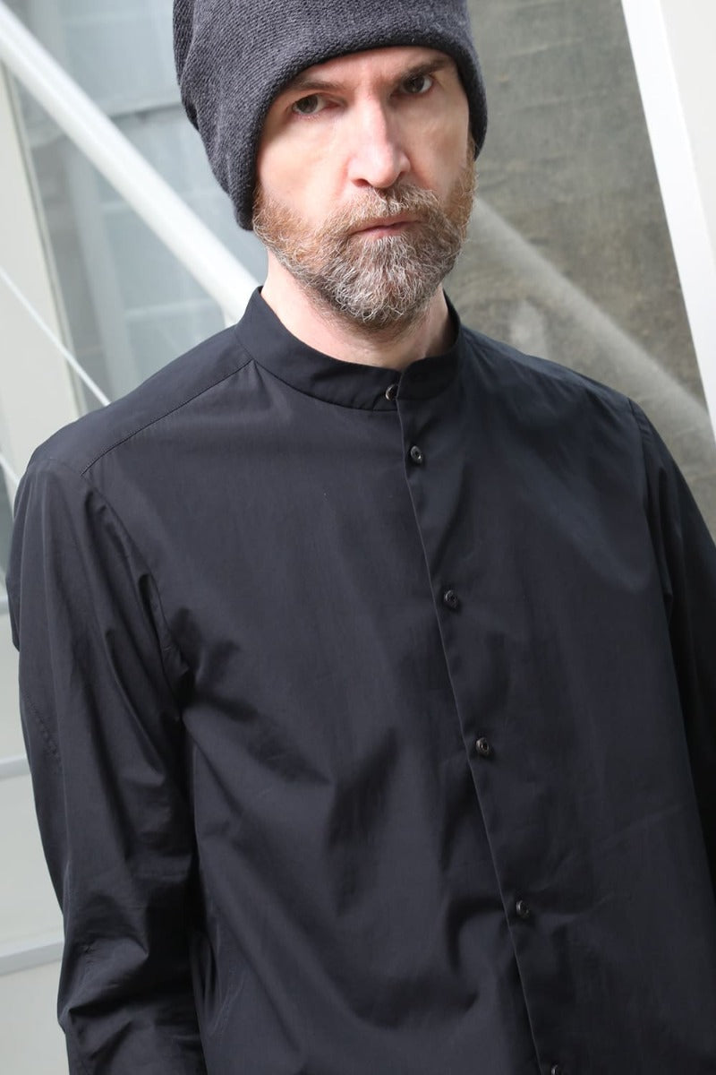 シャツ 170/2 スビン コットン ブラック