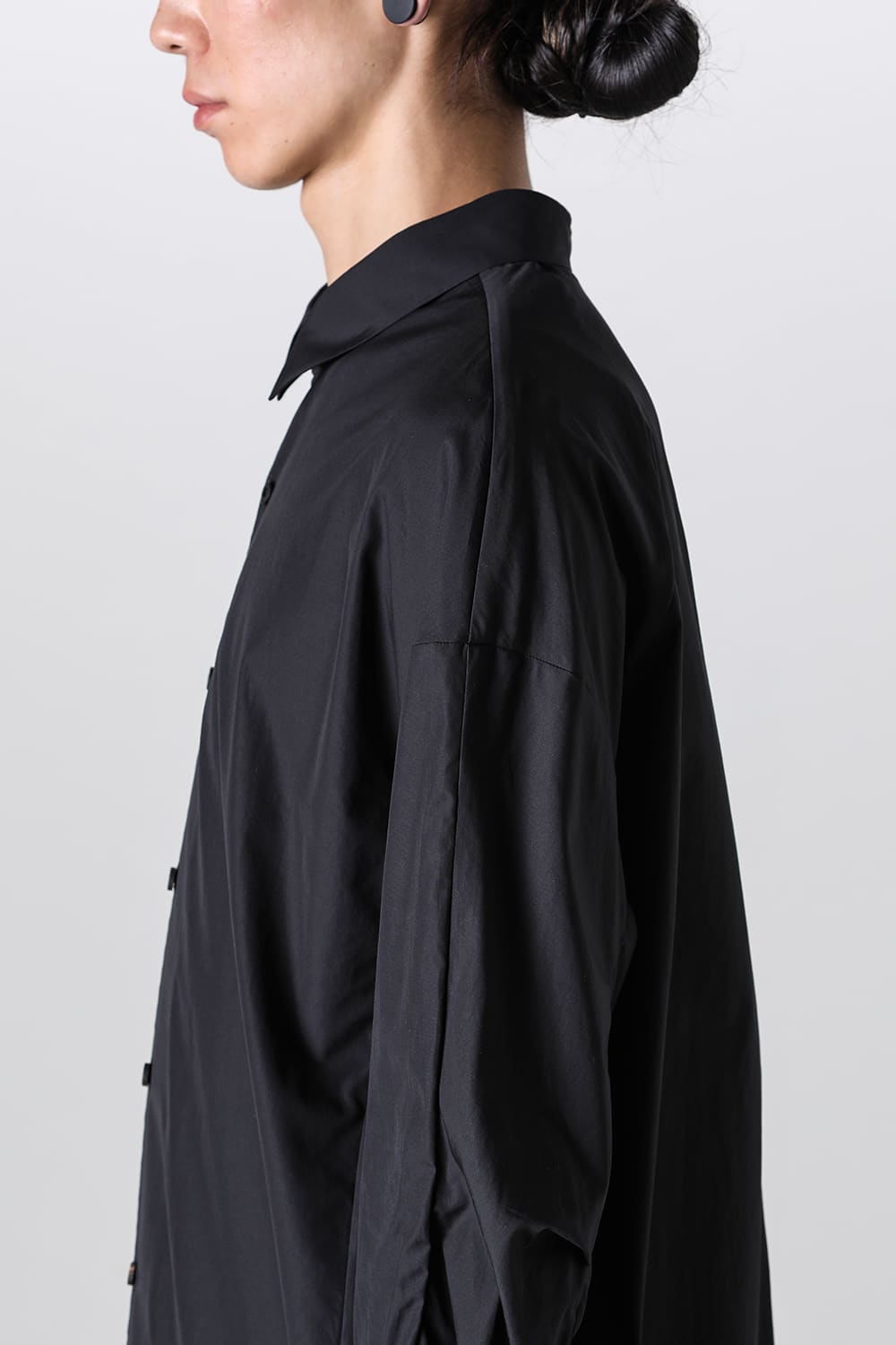 シャツ 170/2 スビン コットン ブラック