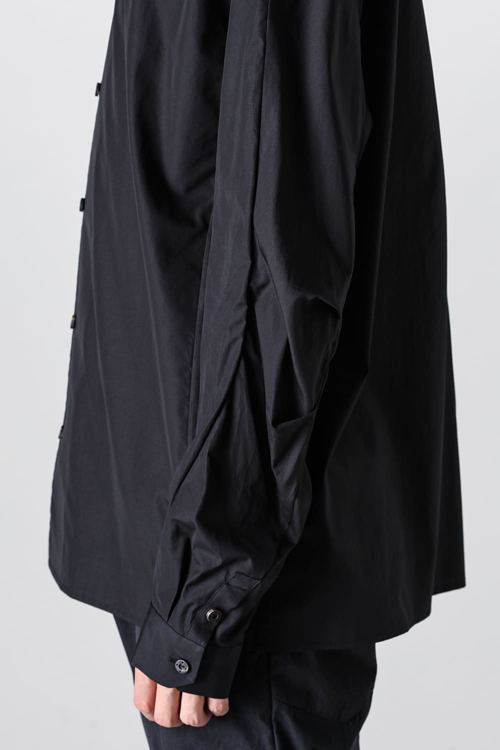 シャツ 170/2 スビン コットン ブラック