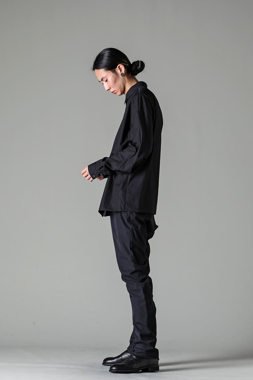 シャツ 170/2 スビン コットン ブラック