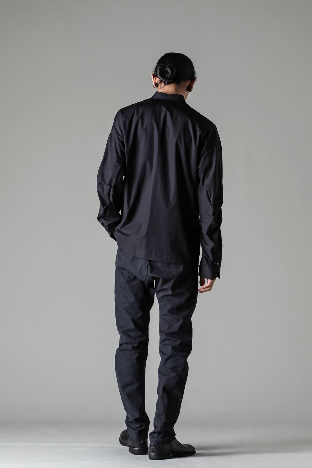 シャツ 170/2 スビン コットン ブラック