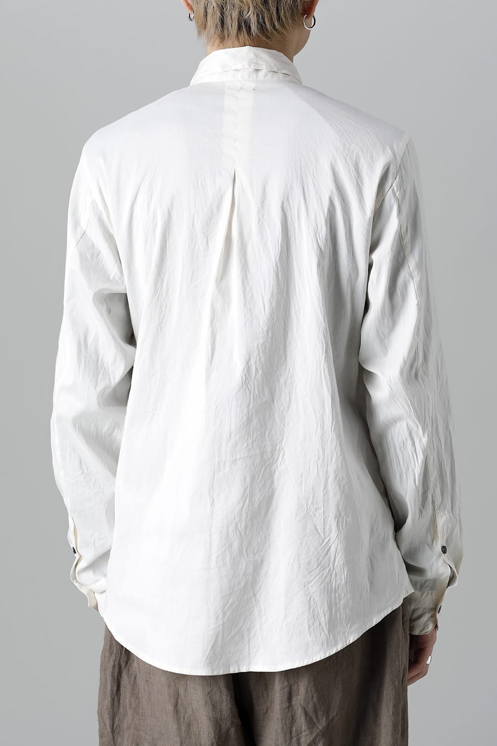 Silk Cotton Shirt White