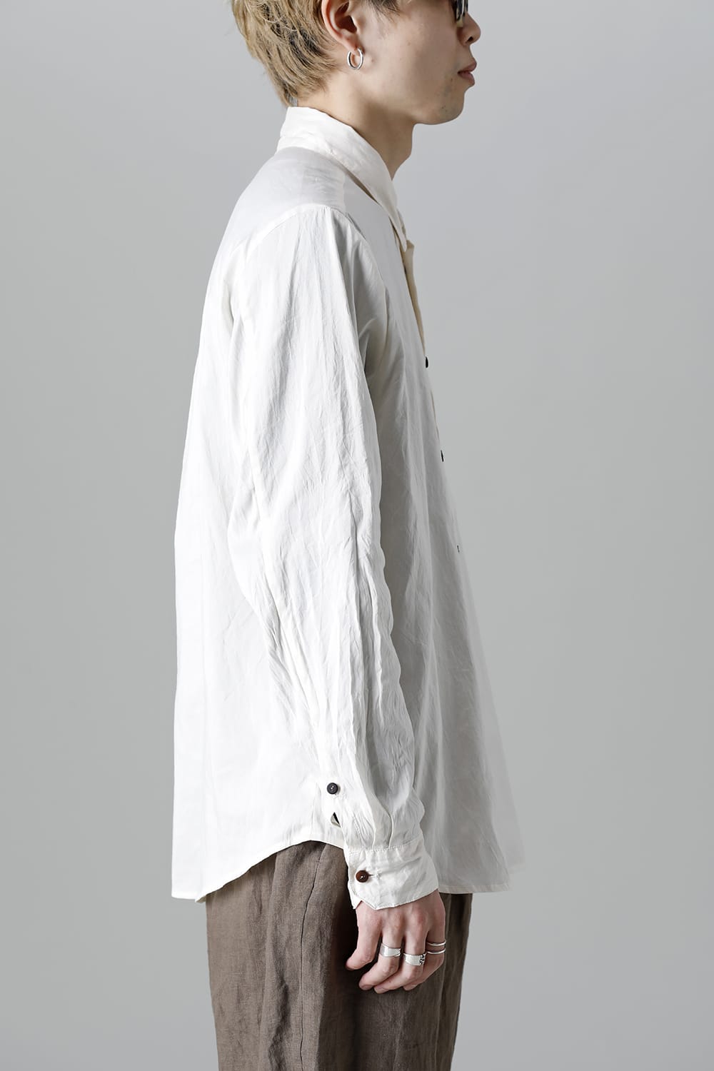 Silk Cotton Shirt White