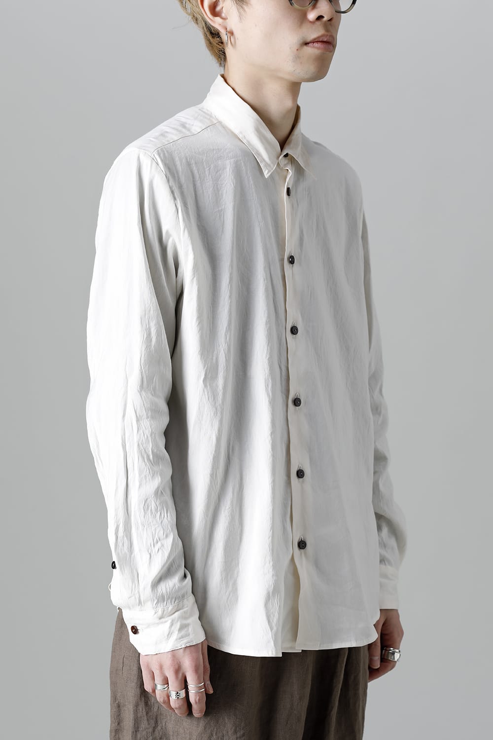 Silk Cotton Shirt White