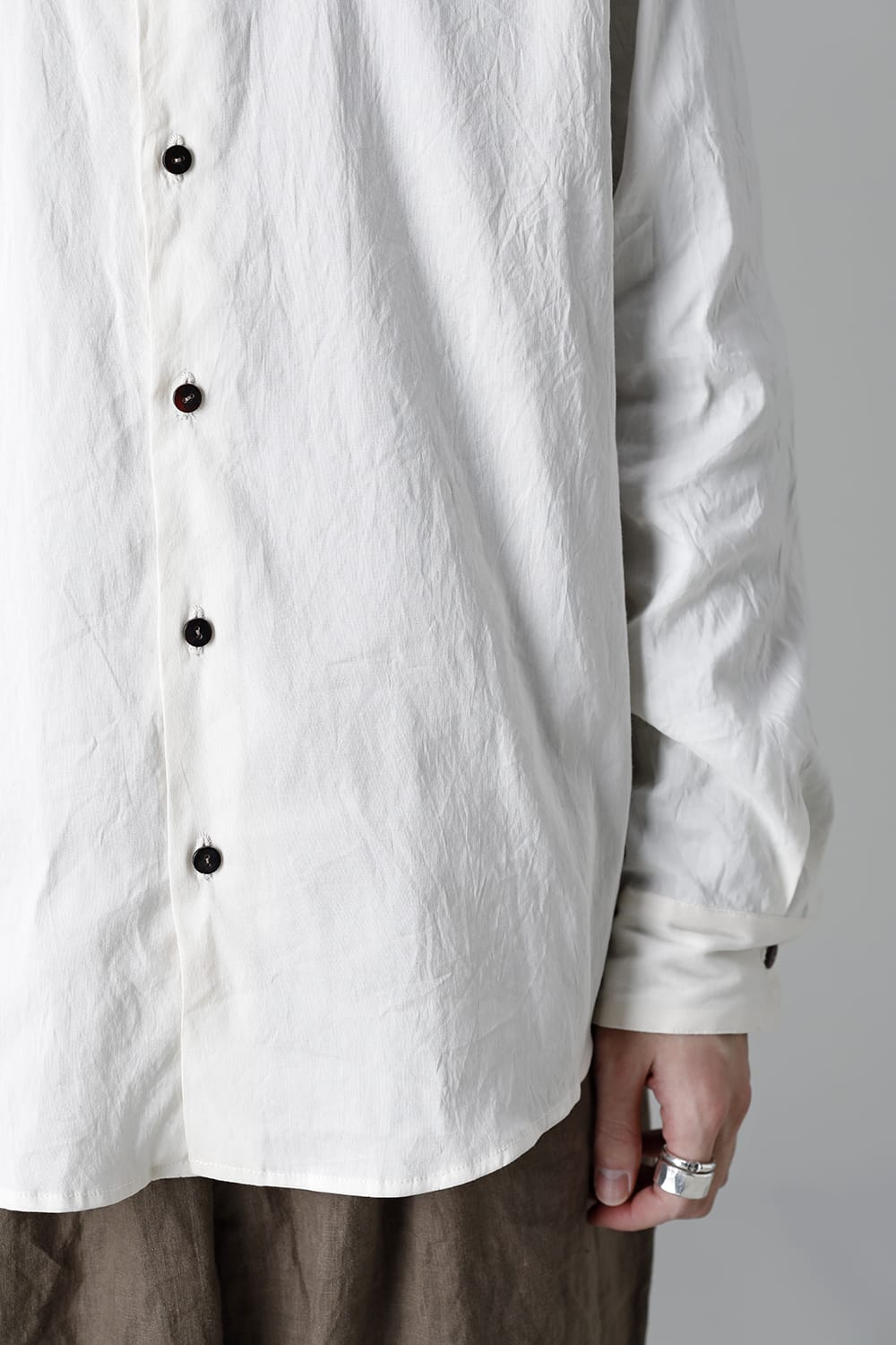 Silk Cotton Shirt White