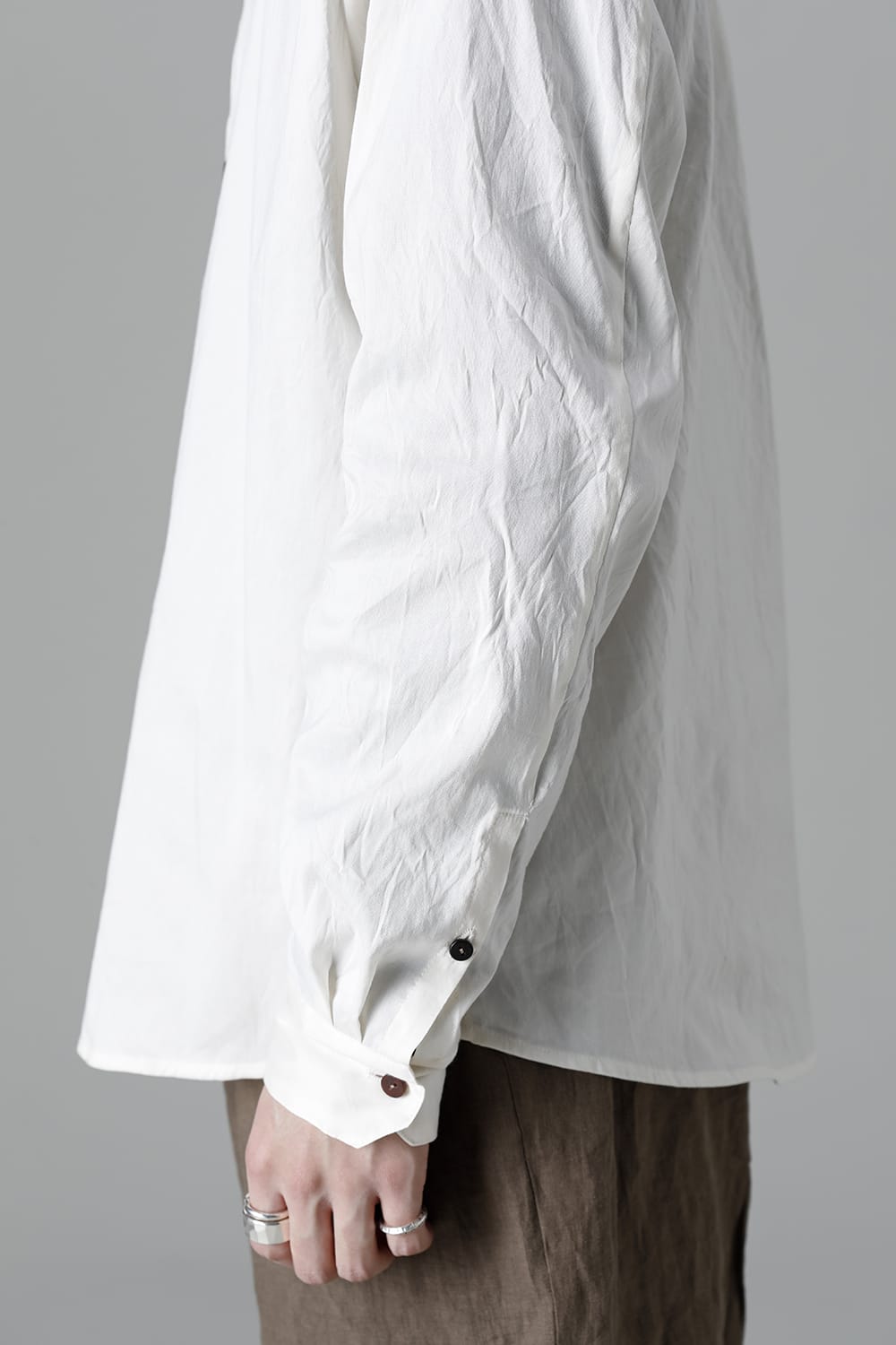 Silk Cotton Shirt White