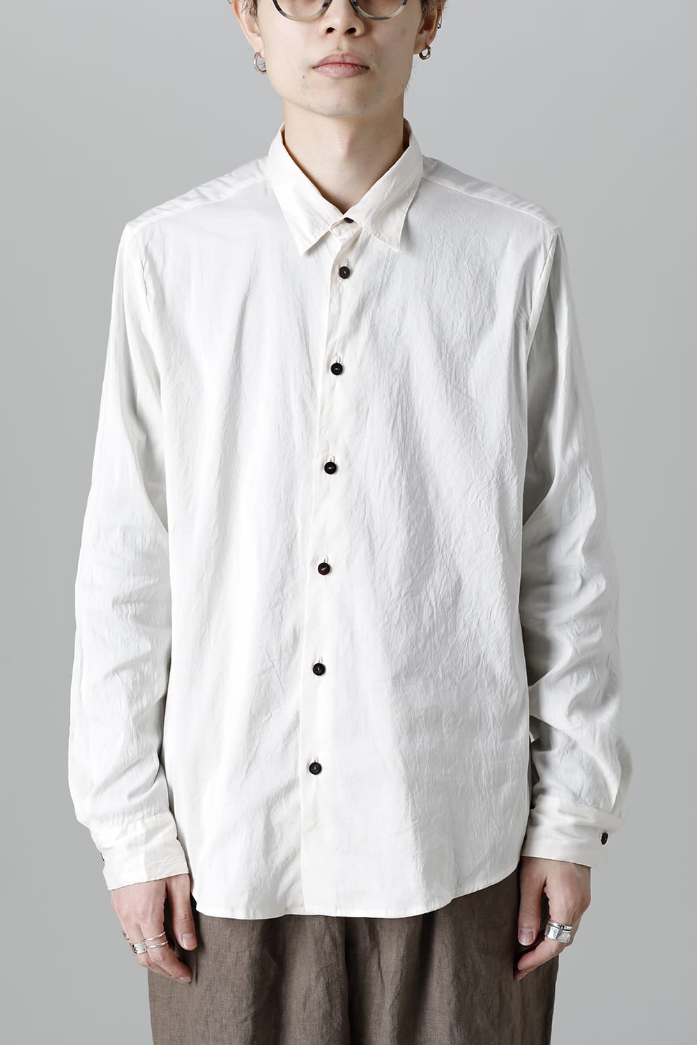 Silk Cotton Shirt White