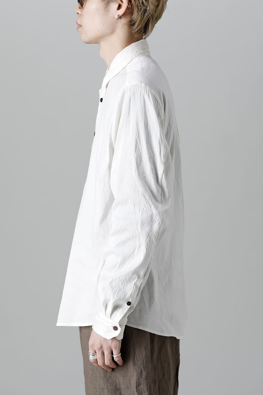 Silk Cotton Shirt White