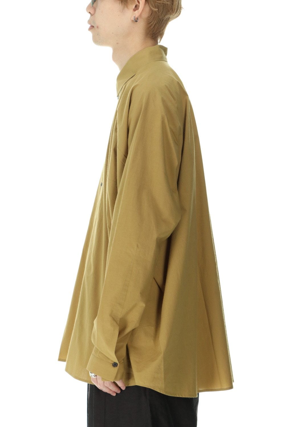 SHIRT#80 MUSTARD SOFT COTTON SHIRTING