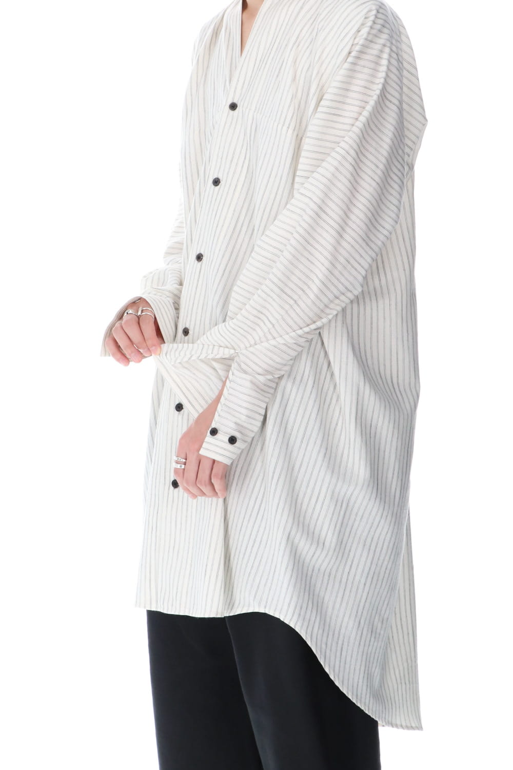 Shirt Striped Cotton Wool Shirting