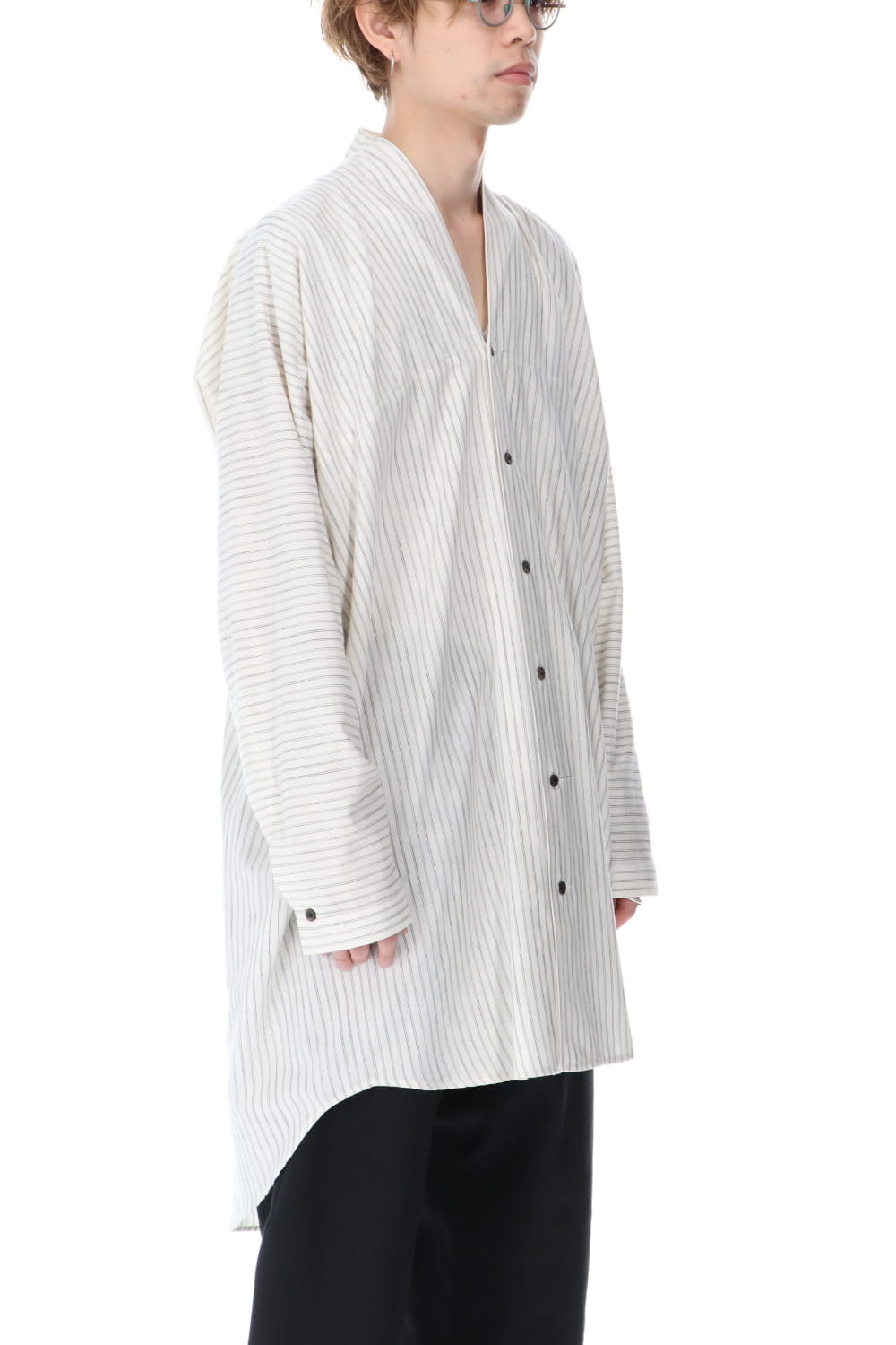 Shirt Striped Cotton Wool Shirting