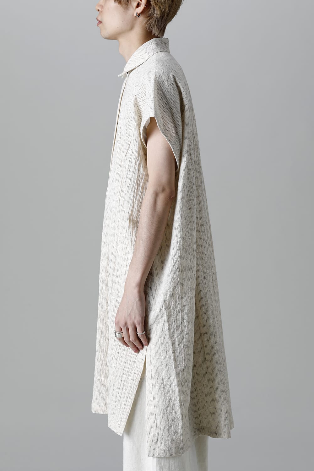 SHIRT#87 RAIN KASURI NETTLE CLOTH