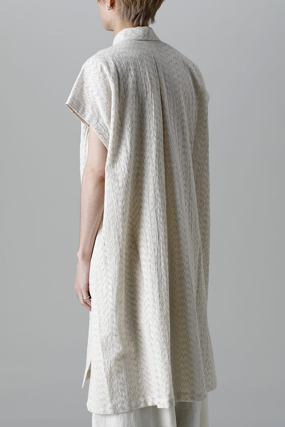 SHIRT#87 RAIN KASURI NETTLE CLOTH