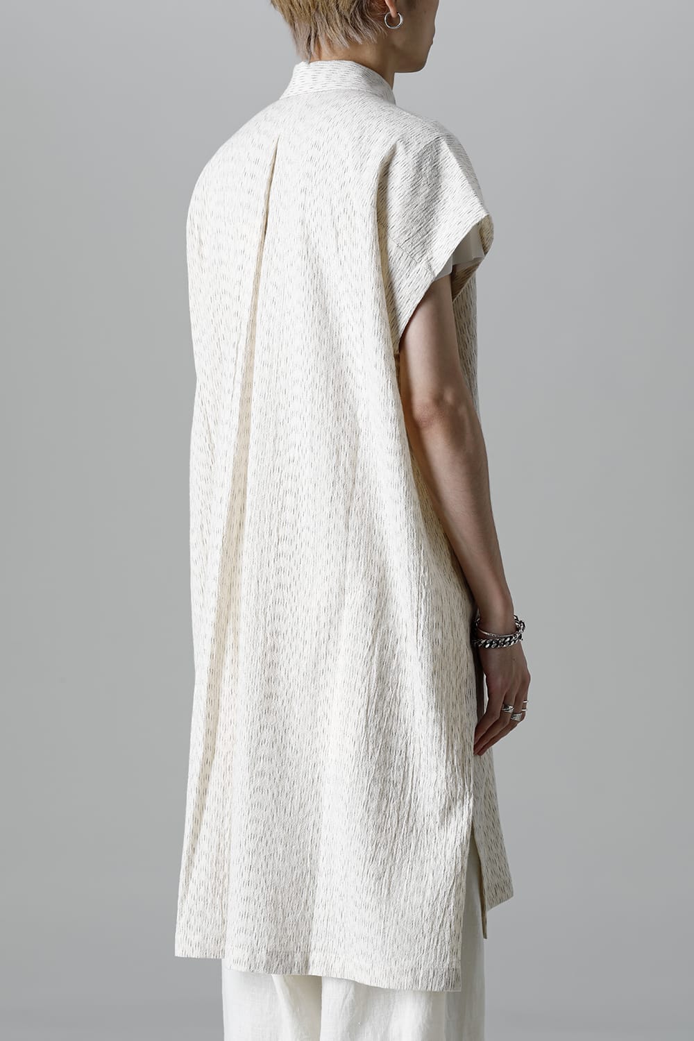 SHIRT#87 RAIN KASURI NETTLE CLOTH