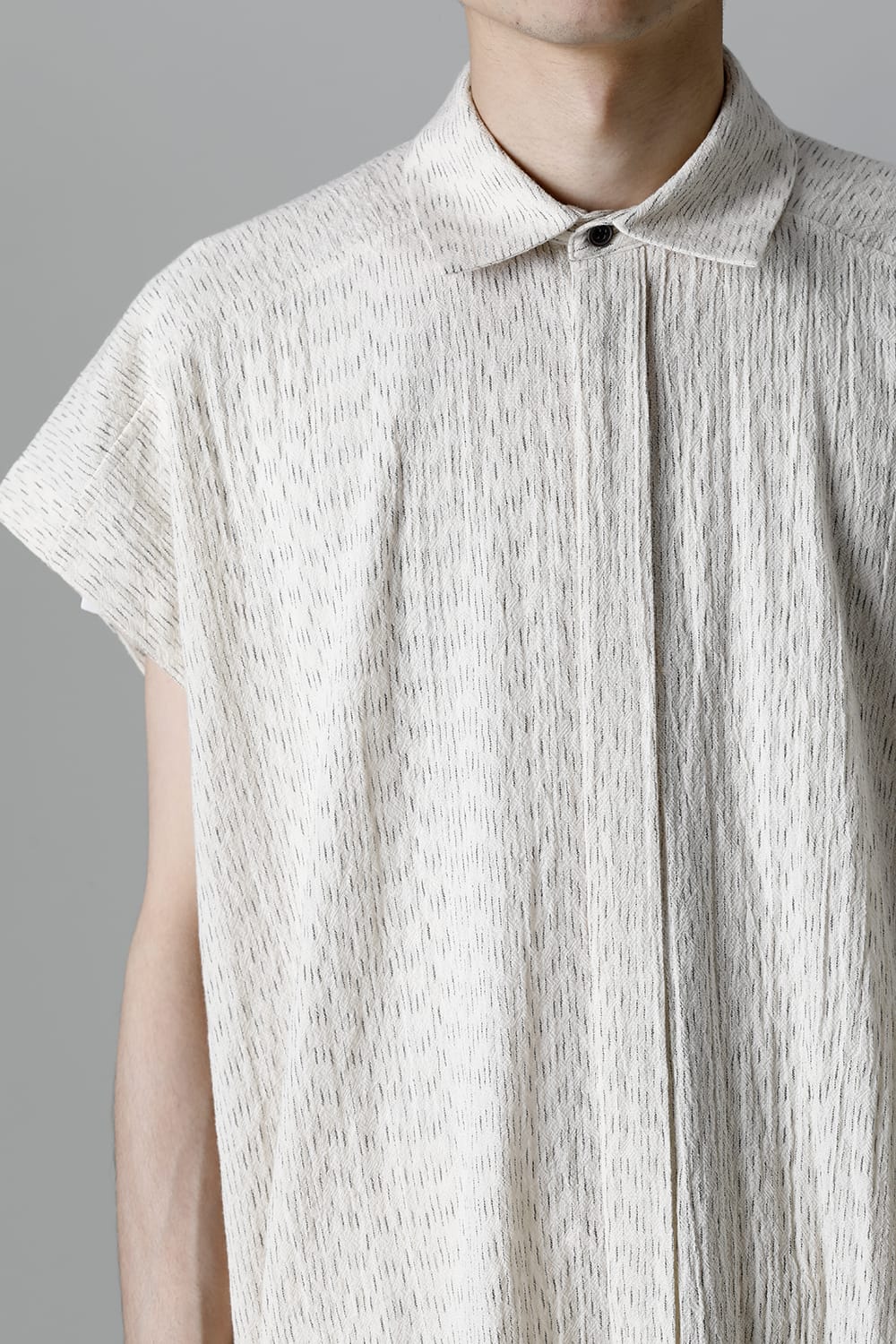 SHIRT#87 RAIN KASURI NETTLE CLOTH