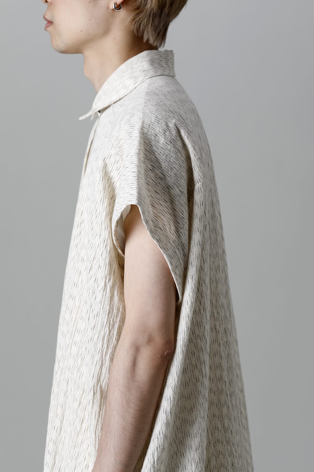 SHIRT#87 RAIN KASURI NETTLE CLOTH