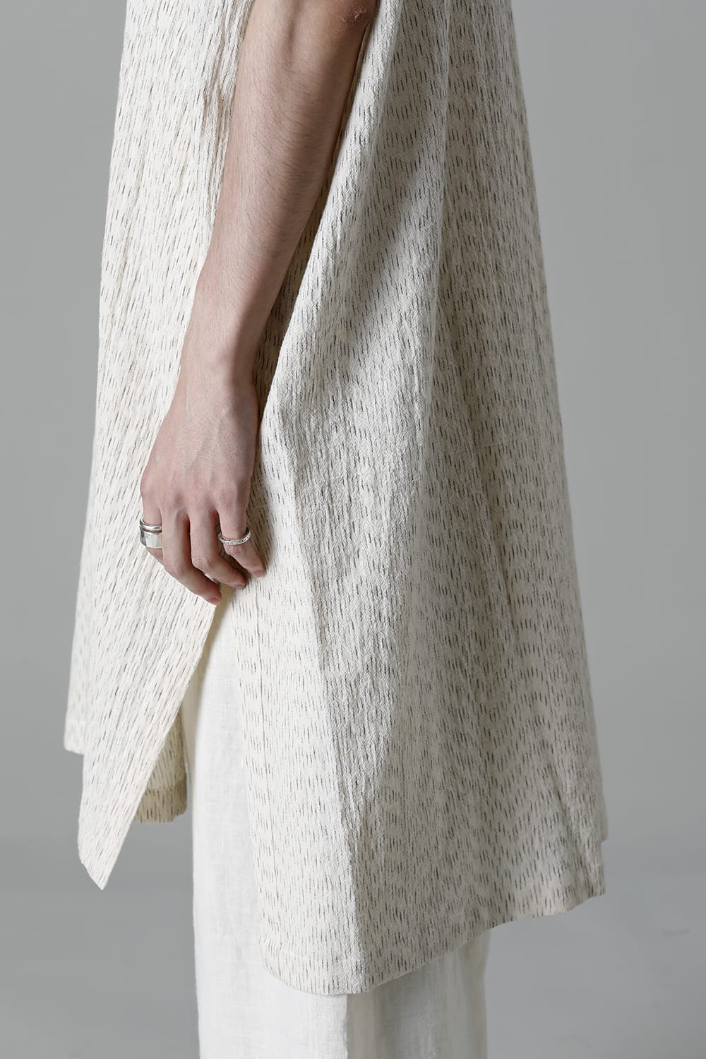 SHIRT#87 RAIN KASURI NETTLE CLOTH