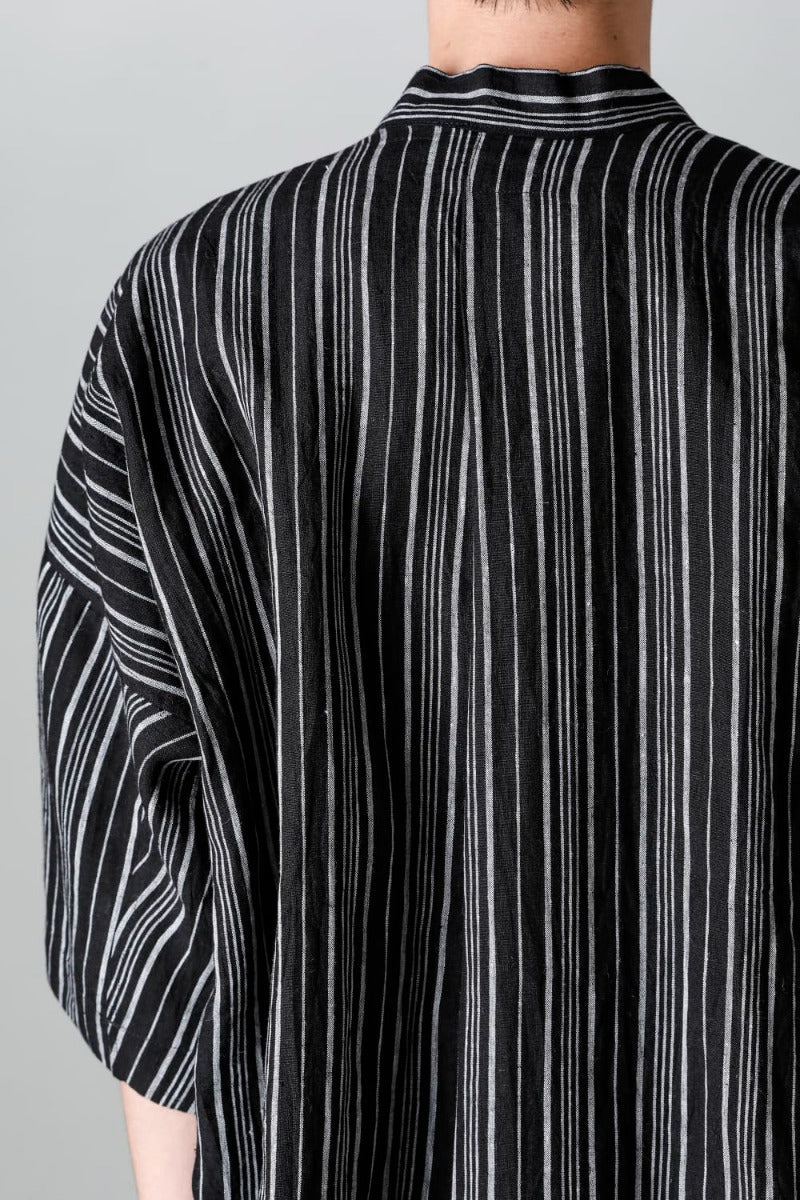 SHIRT #93 CONTRAST STRIPE LINEN BATIST