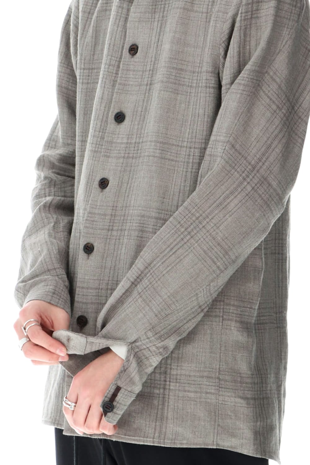 Shirt Linen check shrink wash