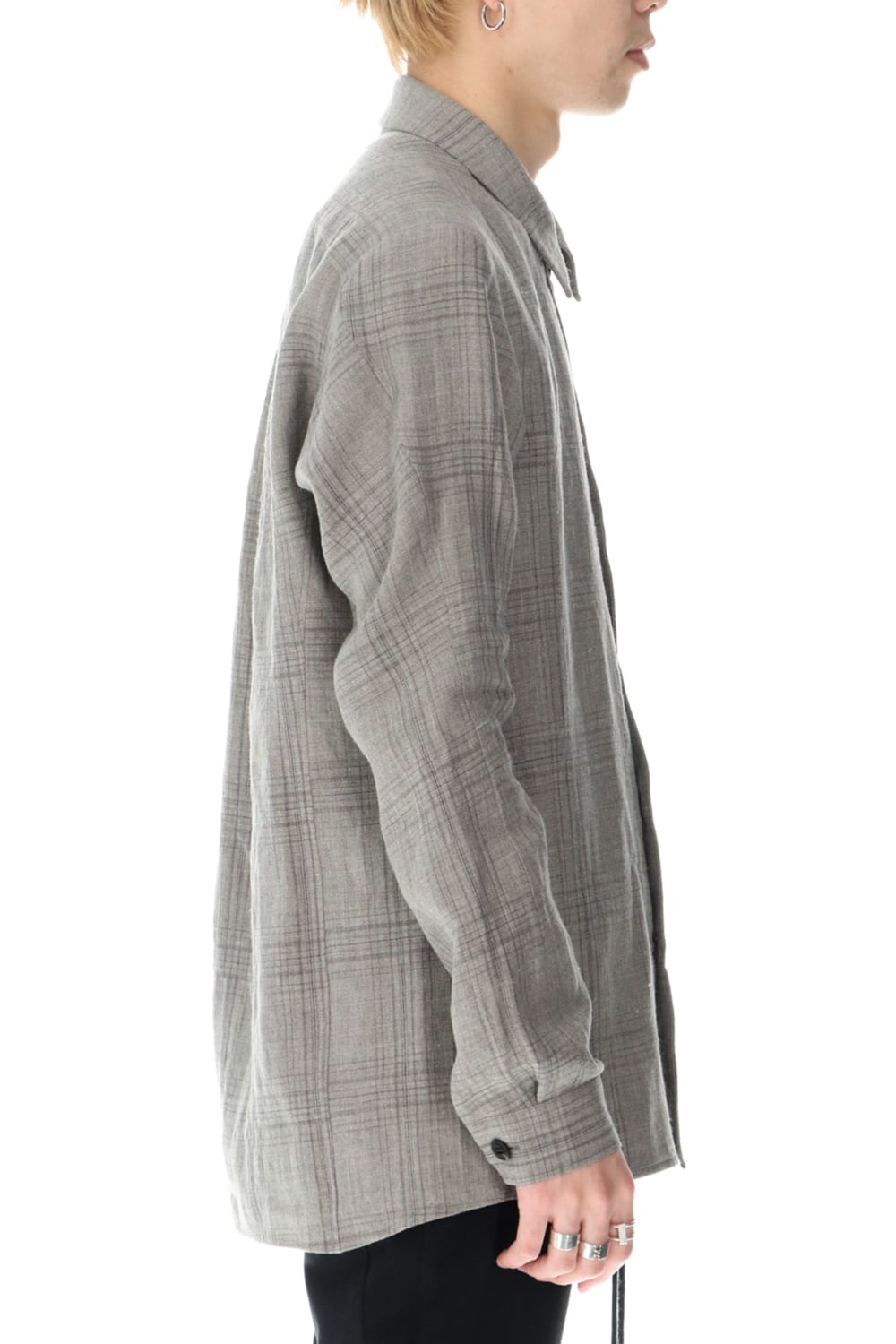 Shirt Linen check shrink wash