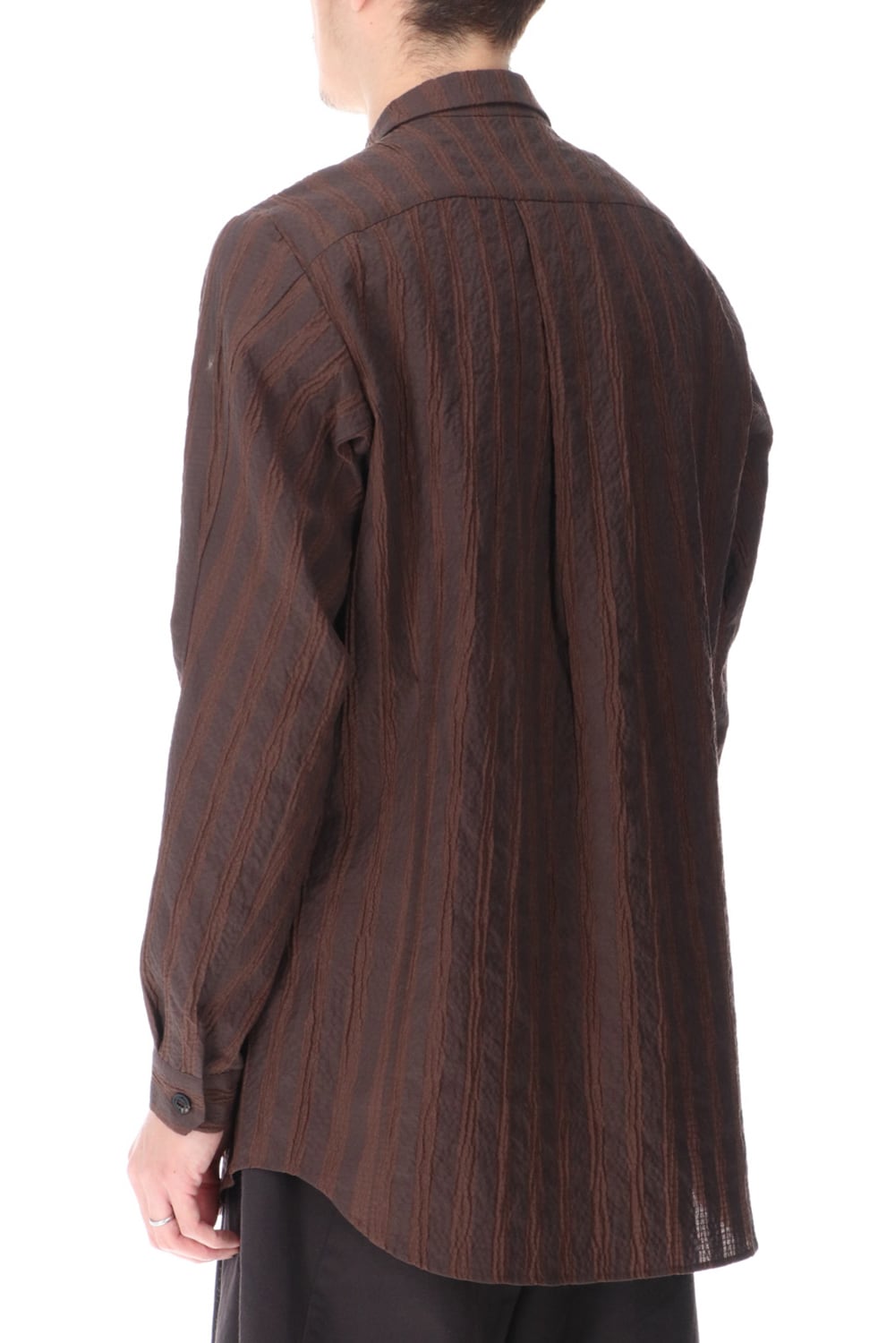 Shirt light weight stretch seersucker