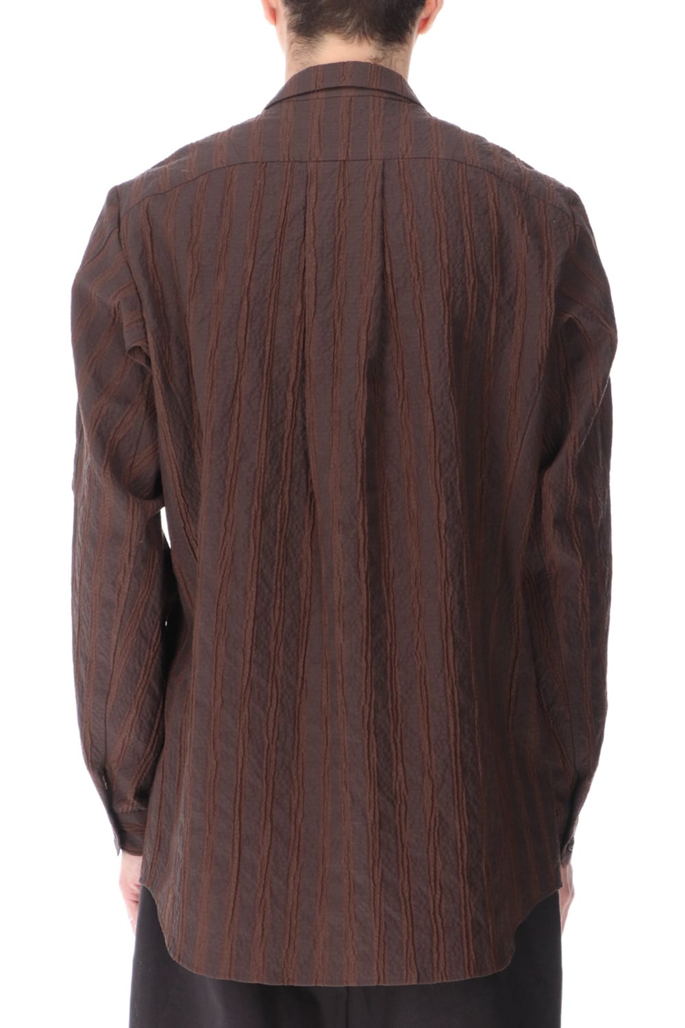 Shirt light weight stretch seersucker