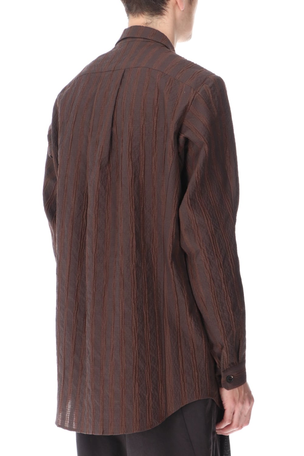 Shirt light weight stretch seersucker