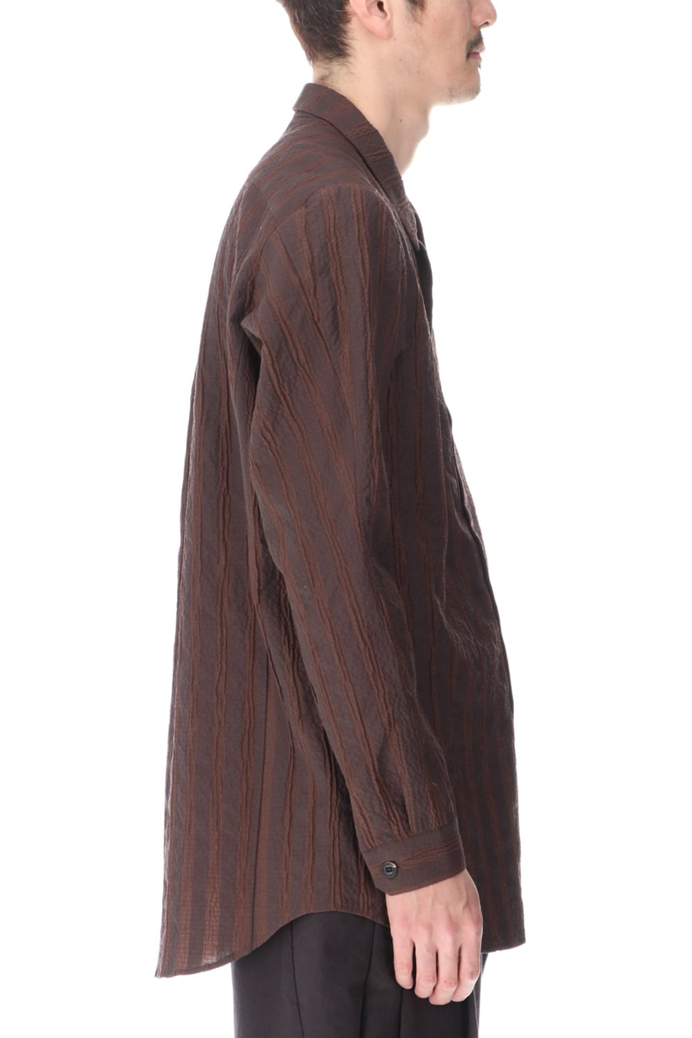 Shirt light weight stretch seersucker