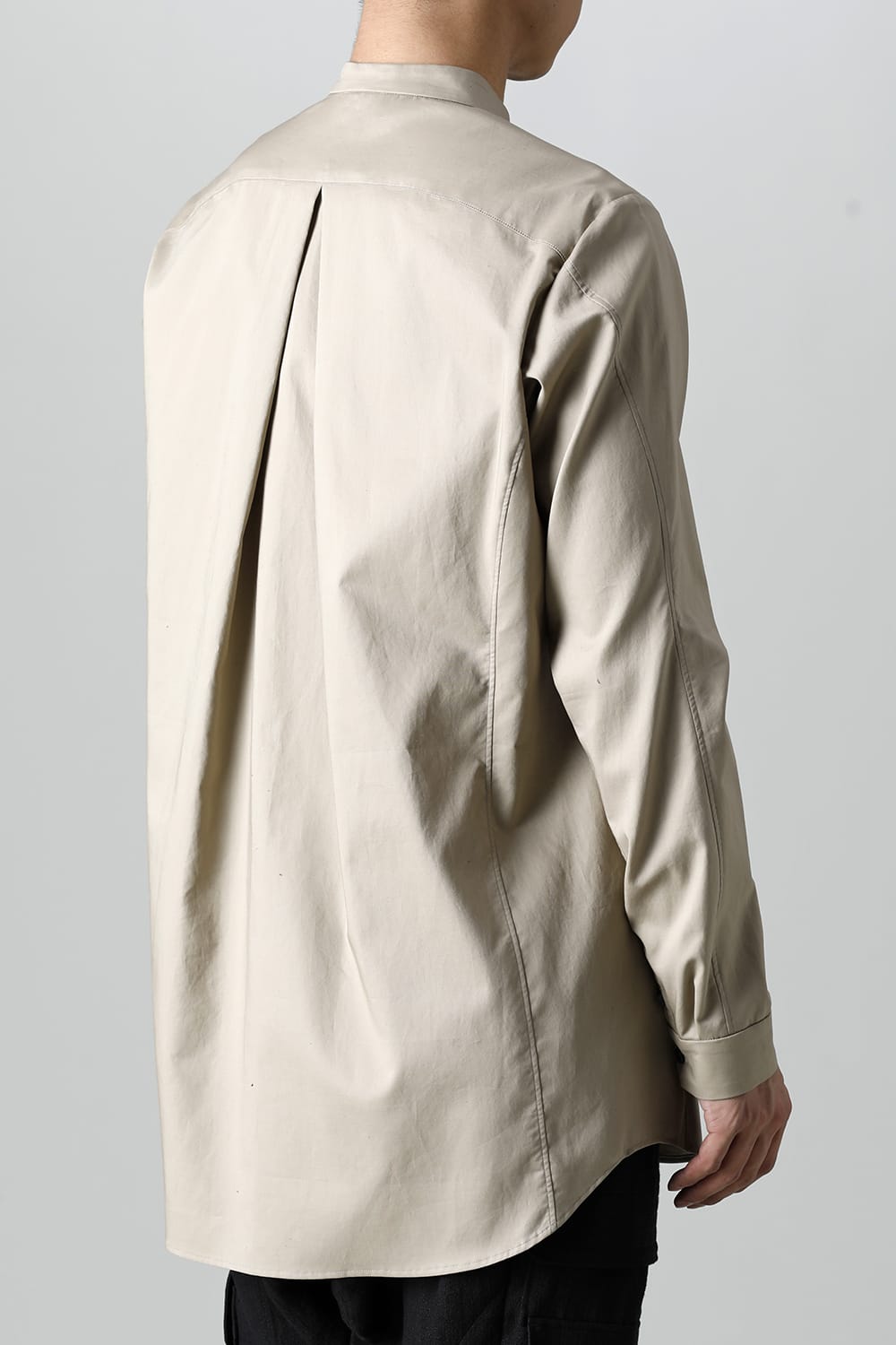 シャツ 200/2 コットン ダブルウィーブ  ベージュ