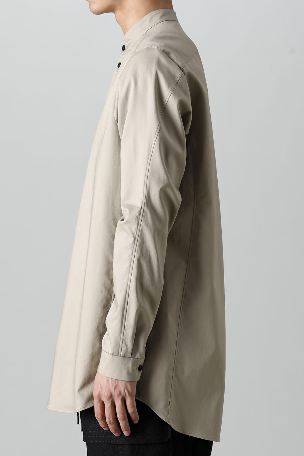 シャツ 200/2 コットン ダブルウィーブ  ベージュ