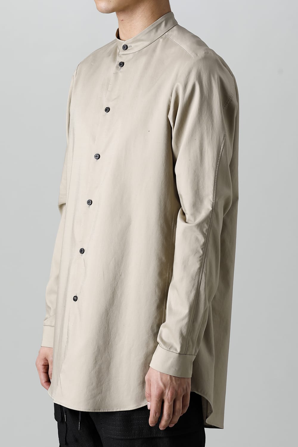 シャツ 200/2 コットン ダブルウィーブ  ベージュ