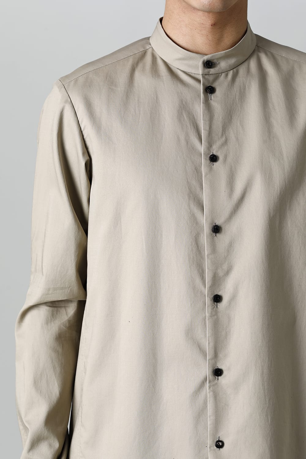 シャツ 200/2 コットン ダブルウィーブ  ベージュ