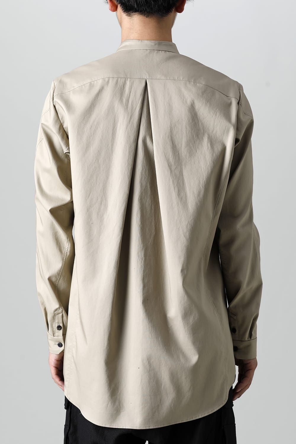 シャツ 200/2 コットン ダブルウィーブ  ベージュ