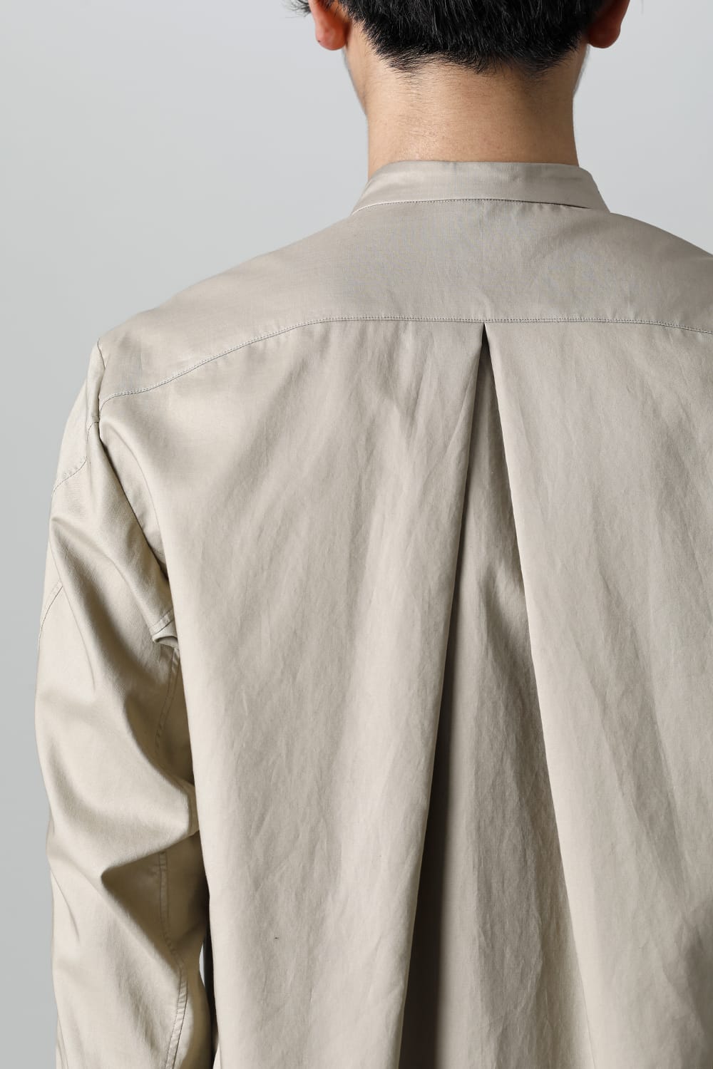 シャツ 200/2 コットン ダブルウィーブ  ベージュ