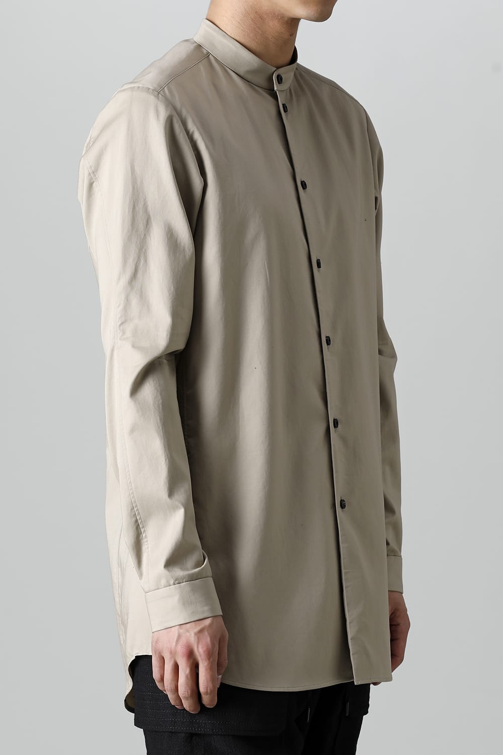 シャツ 200/2 コットン ダブルウィーブ  ベージュ
