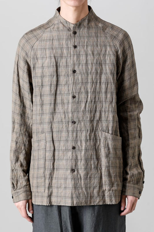 Check shirt viscose / cotton